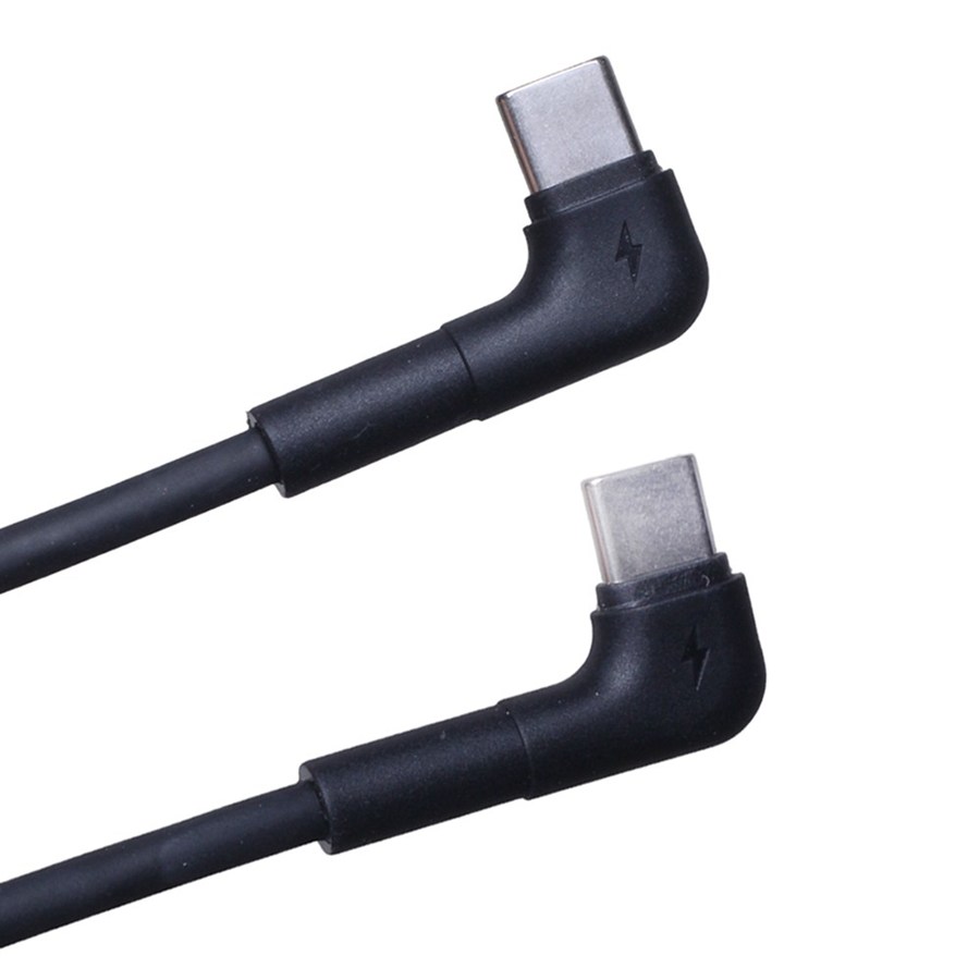 Maxlife kabel kątowy MXUC-09 USB-C - USB-C 1,0 m 60W czarny