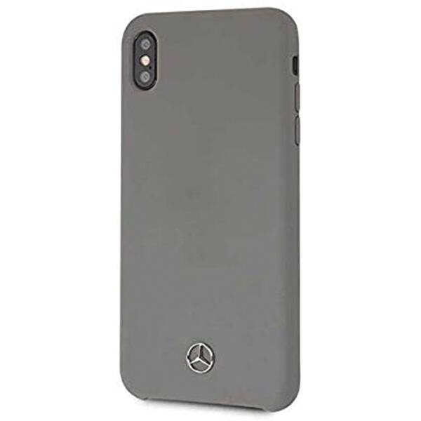 Mercedes MEHCI65SILGR iPhone Xs Max hard case szary/grey Silicon