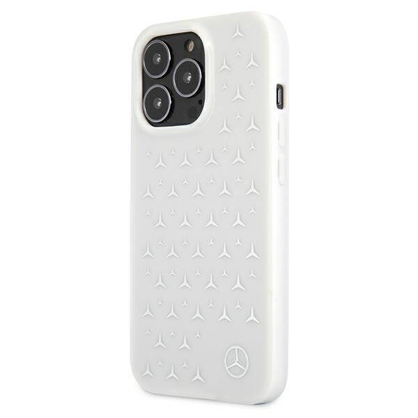 Mercedes MEHCP13LESPWH iPhone 13 Pro /  13 6,1" biały/white hardcase Silver Stars Pattern