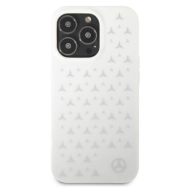 Mercedes MEHCP13LESPWH iPhone 13 Pro /  13 6,1" biały/white hardcase Silver Stars Pattern