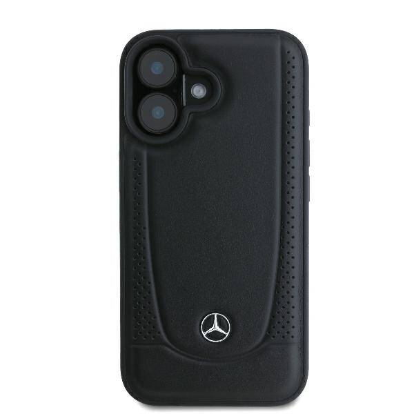 Mercedes MEHCP16MARMBK iPhone 16 Plus 6.7" czarny/black hardcase Leather Urban