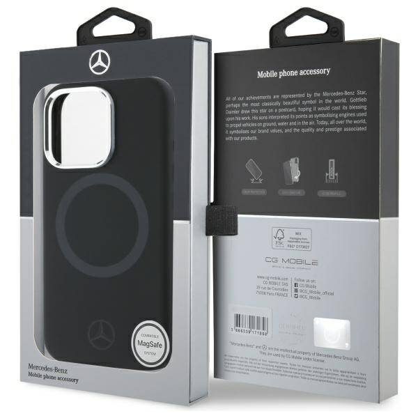 Mercedes MEHMP16L23SUTTK iPhone 16 Pro    6.3" czarny/black hardcase Silicone Tonal Logo MagSafe