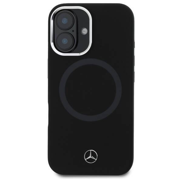 Mercedes MEHMP16S23SUTTK iPhone 16 6.1"   czarny/black hardcase Silicone Tonal Logo MagSafe