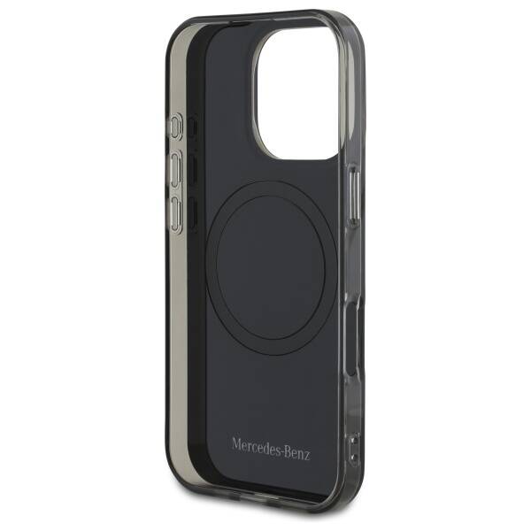 Mercedes MEHMP16X23HBIGK iPhone 16 Pro    Max 6.9" czarny srebrny/black silver hardcase Double Layer BiColor MagSafe