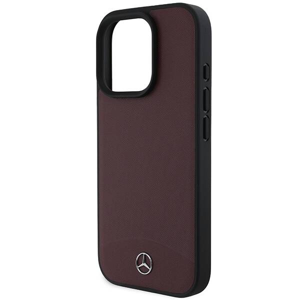 Mercedes MEHMP16X23RBARR iPhone 16 Pro Max 6.9" czerwony/red hardcase Textured And Plain Leather MagSafe