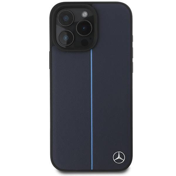 Mercedes MEHMP16X23RURBV iPhone 16 Pro Max 6.9" granatowy/navy hardcase MB Blue Line Leather MagSafe