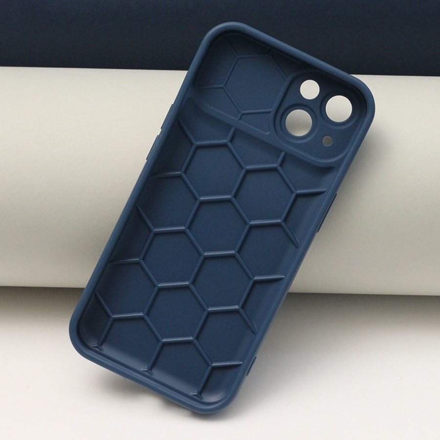 Nakładka Honeycomb do iPhone 14 Plus 6,7" ciemnoniebieska