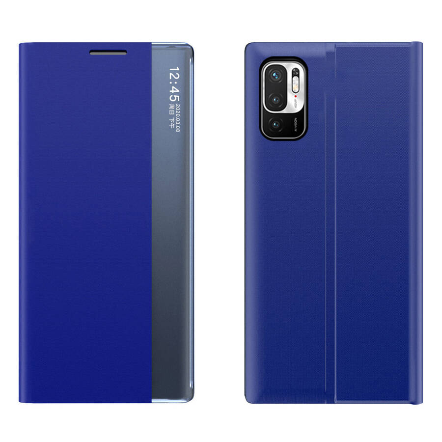 New Sleep Case pokrowiec etui z klapką z funkcją podstawki Xiaomi Redmi Note 11S / Note 11 niebieski