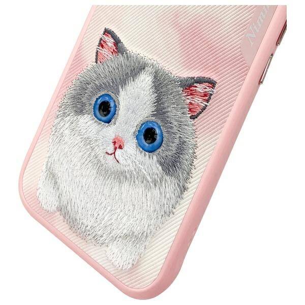 Nimmy etui iPhone 15 6.1" różowy/pink     Big Eyed Pet 2.0 Cat