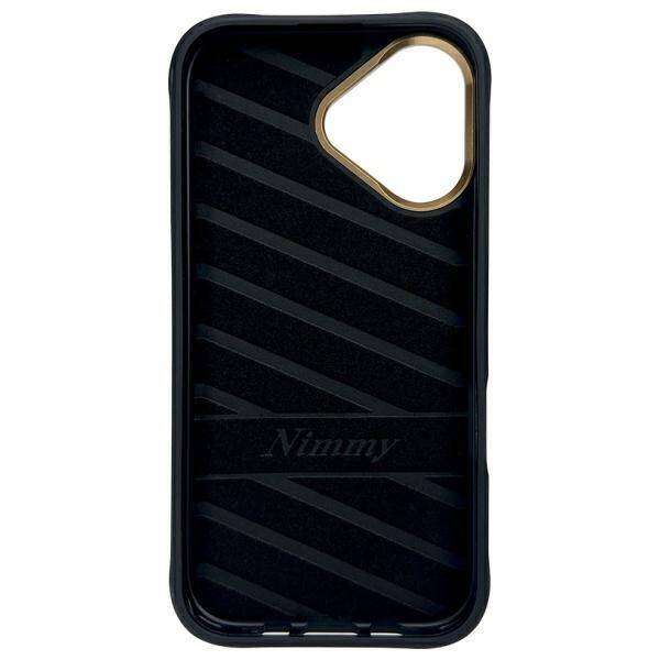 Nimmy etui iPhone 16 6.1" czarny/black    Glasses Cool Dog