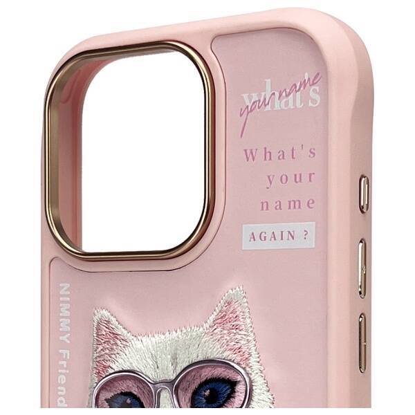 Nimmy etui iPhone 16 Pro 6.3"             różowy/pink Cool&Cute 2.0 Cat