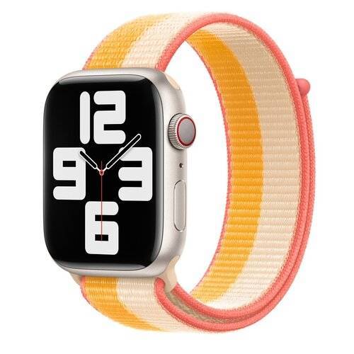 ORYGINALNA OPASKA APPLE  SPORT LOOP 45MM ML2Y3ZM/A  AUTUMN LEAF/WHITE ORYGINALNA PLOMBA 