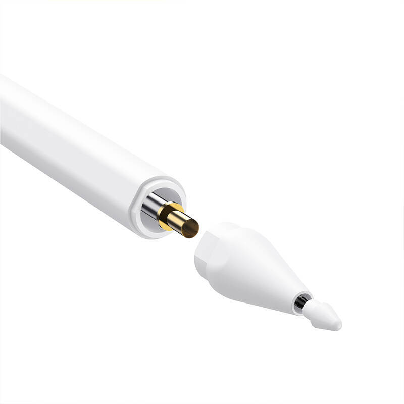 OS-Baseus rysik Smooth Writing 2 Series Stylus Lite with LED Indicators, Moon White (Active version with type-C cable and active pen tip)