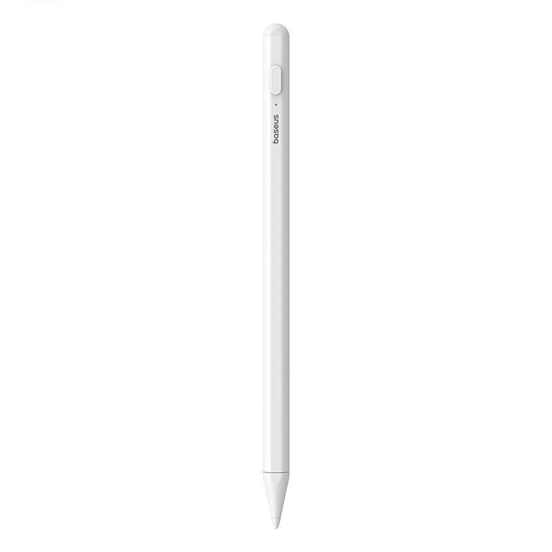 OS-Baseus rysik Smooth Writing 2 Series Stylus Lite with LED Indicators, Moon White (Active version with type-C cable and active pen tip)