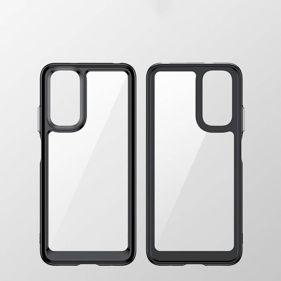 Outer Space Case etui do Xiaomi Redmi Note 11 sztywny pokrowiec z żelową ramką czarny