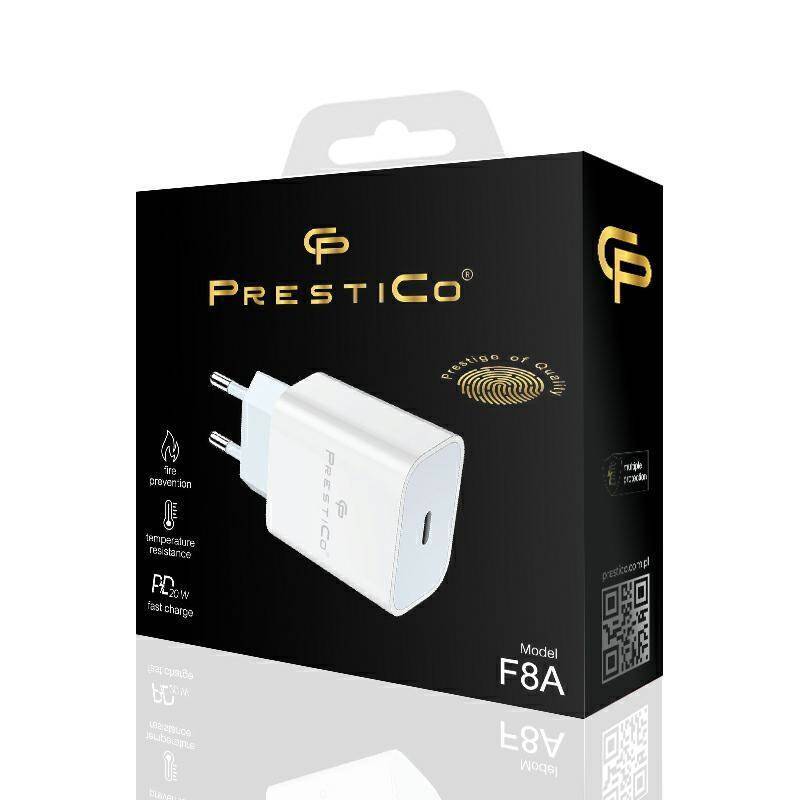 PRESTICO F8A USB-C PD 20W WHITE