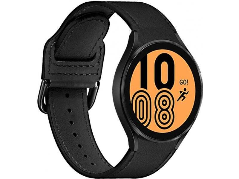 PURO Leather band Classic for Galaxy Watch4/Watch 4 classic, black 