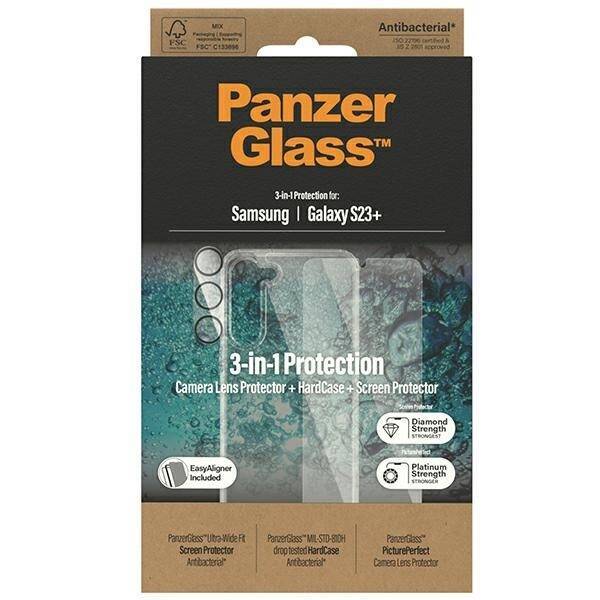 PanzerGlass Bundle 3in1 Sam S23+ S916 Hardcase + Screen Protector + Camera Lens 0434+7316