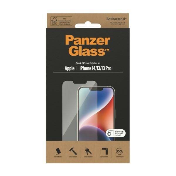 PanzerGlass Classic Fit iPhone 14 / 13 Pro / 13 6,1" Screen Protection Antibacterial 2767