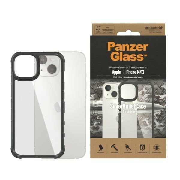 PanzerGlass ClearCase MagSafe iPhone 14 Pro Max 6,7" Antibacterial czarny/black 0416