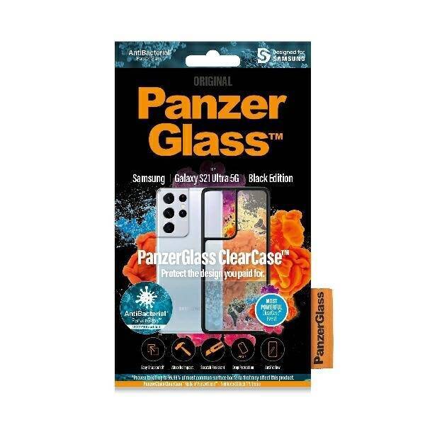 PanzerGlass ClearCase Samsung S21 Ultra G998 czarny/black