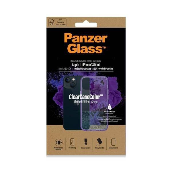 PanzerGlass ClearCase iPhone 13 Mini 5.4" Antibacterial Military grade Grape 0327