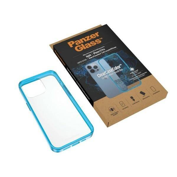 PanzerGlass ClearCase iPhone 13 Pro 6.1" Antibacterial Military grade Bondi Blue 0336