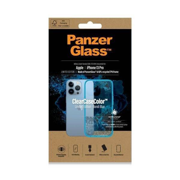 PanzerGlass ClearCase iPhone 13 Pro 6.1" Antibacterial Military grade Bondi Blue 0336