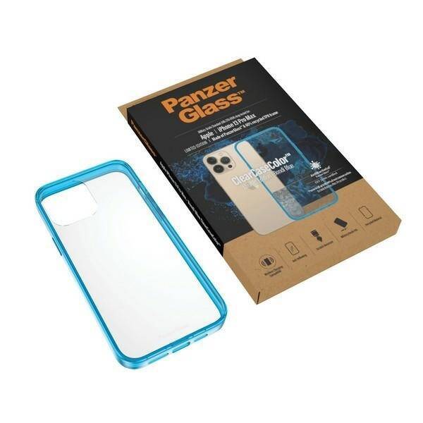 PanzerGlass ClearCase iPhone 13 Pro Max 6.7" Antibacterial Military grade Bondi Blue 0341