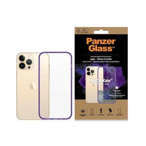 PanzerGlass ClearCase iPhone 13 Pro Max 6.7" Antibacterial Military grade Grape 0342