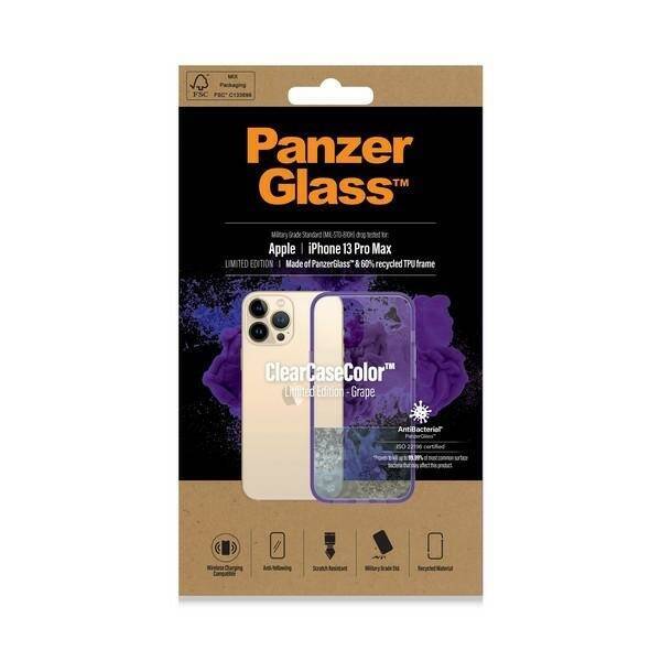 PanzerGlass ClearCase iPhone 13 Pro Max 6.7" Antibacterial Military grade Grape 0342