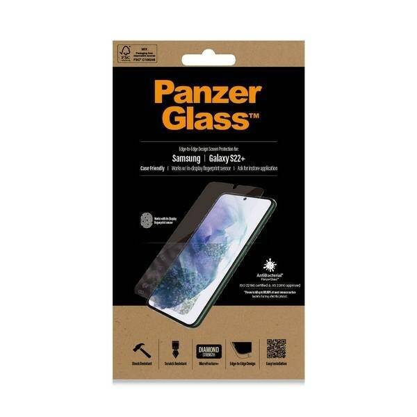 PanzerGlass E2E Microfracture Sam S22+ S906 Case Friendly AntiBacterial czarny/black 7294