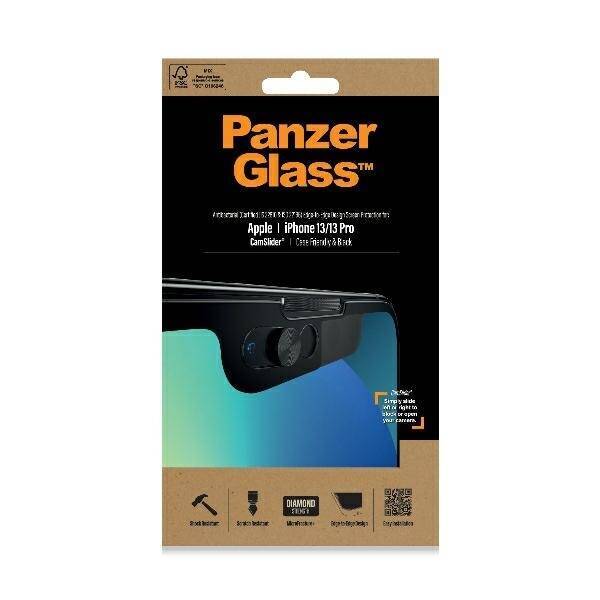 PanzerGlass E2E Microfracture iPhone 13 /13 Pro 6,1" CamSlider Case Friendly AntiBacterial czarny/black 2748