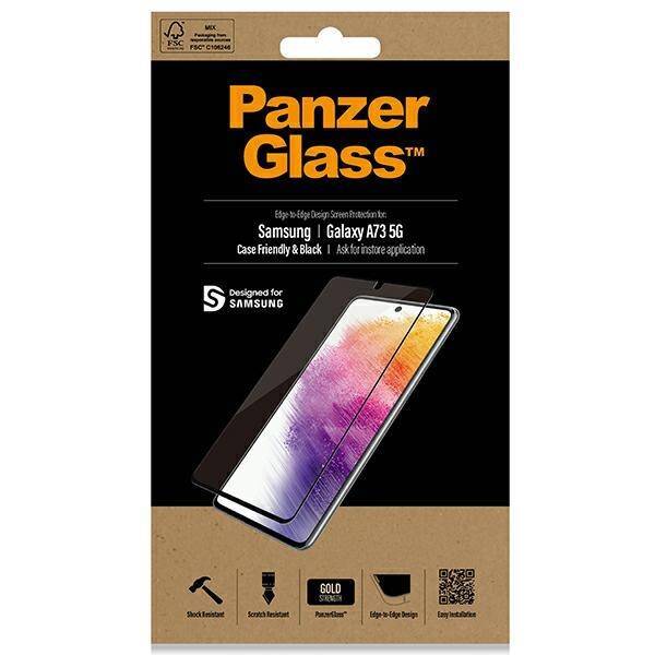 PanzerGlass E2E Regular Samsung A73 Case Friendly czarny/black