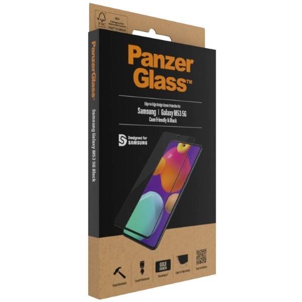 PanzerGlass E2E Regular Samsung M53 Case Friendly czarny/black