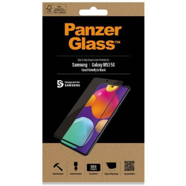 PanzerGlass E2E Regular Samsung M53 Case Friendly czarny/black