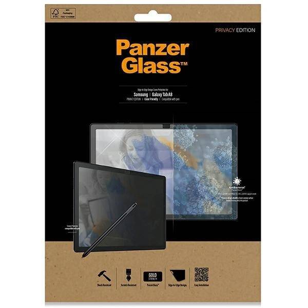 PanzerGlass E2E Sam Tab A8 Screen Protection Antibacerial Case Friendly P7288