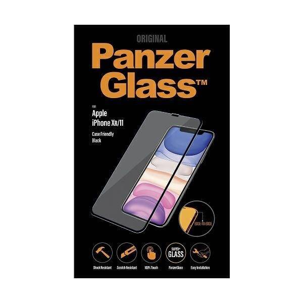 PanzerGlass E2E Super+ iPhone XR/11 Case Friendly czarny/black