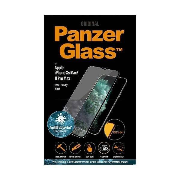 PanzerGlass E2E Super+ iPhone XS Max /11 Pro Max Case Friendly AntiBacterial czarny/black