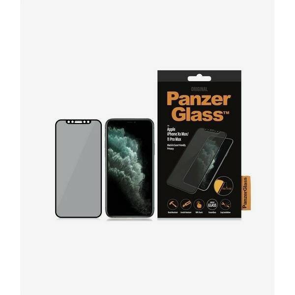 PanzerGlass E2E Super+ iPhone Xs Max /11 Pro Max Case Friendly Privacy czarny/black