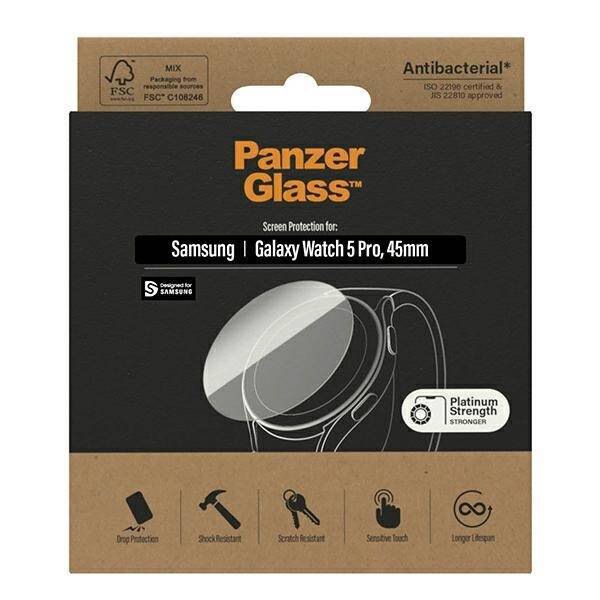 PanzerGlass Galaxy Watch Classic 5 Pro 45mm Screen Protection Antibacterial 3676