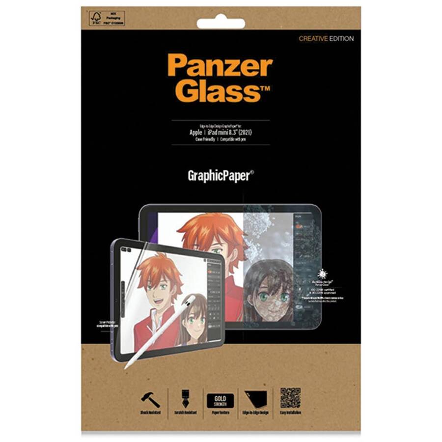 PanzerGlass GraphicPaper iPad mini 8,3" (2021) Case Friendly Antibacterial