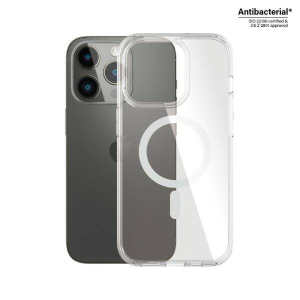 PanzerGlass HardCase iPhone 14 Pro 6,1" Mag Safe Antibacterial Military grade transparent 0410