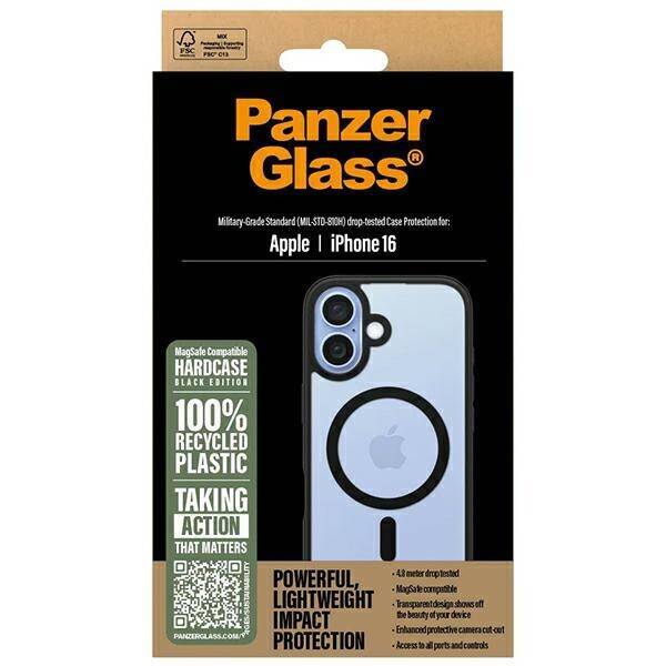 PanzerGlass HardCase iPhone 16 6.1" czarny/black MagSafe 1301