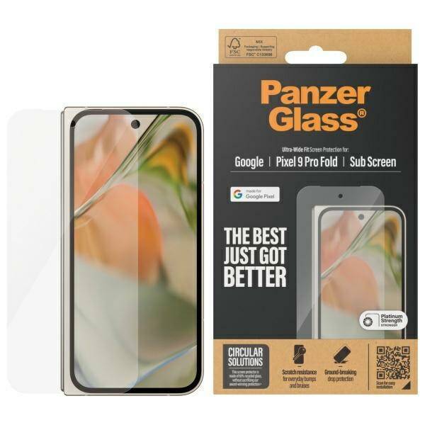 PanzerGlass Screen Protector Google       Pixel 9 Pro Fold Ultra-Wide Fit 4788