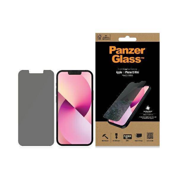 PanzerGlass Standard Super+ iPhone 13 Mini 5,4" Privacy Antibacterial P2741