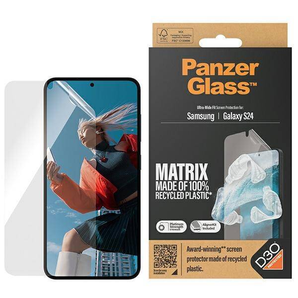 PanzerGlass Ultra-Wide Fit Sam S24 S921 D3O Matrix Screen Protection 7353 z aplikatorem