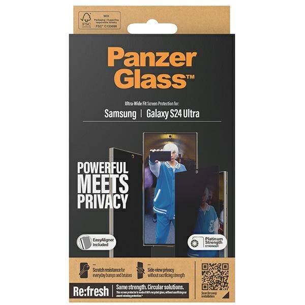 PanzerGlass Ultra-Wide Fit Sam S24 Ultra S928 Privacy Screen Protection Easy Aligner Included P7352