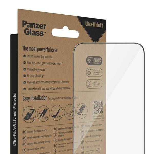 PanzerGlass Ultra-Wide Fit iPhone 14 Pro Max 6,7" Screen Protection Antibacterial Easy Aligner Included 2786