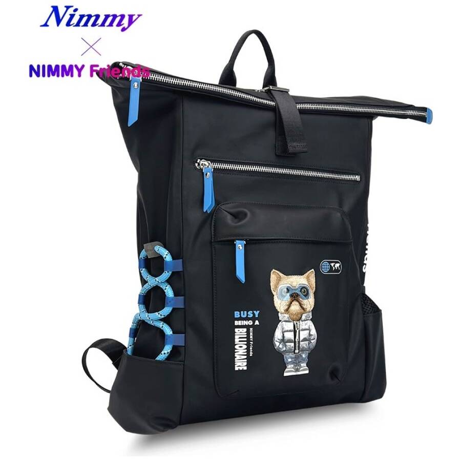 Plecak Nimmy Glasses Cool Cat do laptopa  czarny